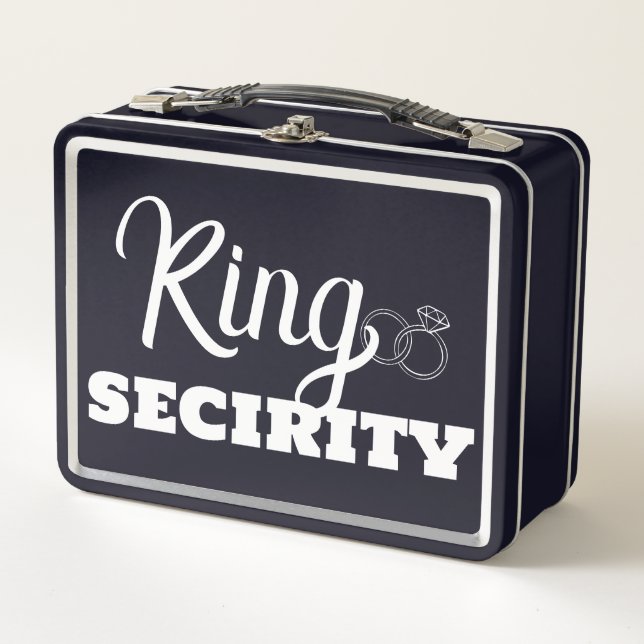 King Security – Security Guard Gift Metal Lunch Box (Front)