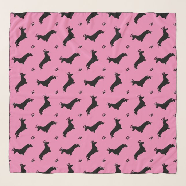 King Short Hair Dachshund - pattern 1 Scarf (Front)