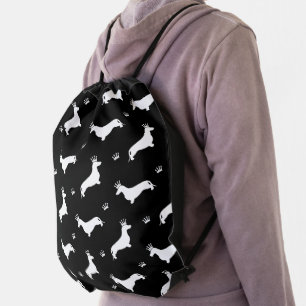 King Short Hair Dachshund - pattern 2 Drawstring Bag