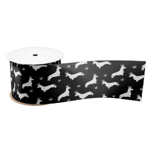 King Short Hair Dachshund - pattern 2 Satin Ribbon
