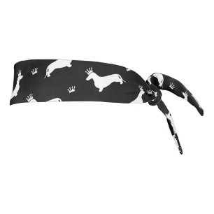 King Short Hair Dachshund - pattern 2 Tie Headband