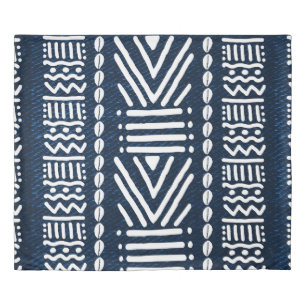King Size African Blue Denim Duvet Cover