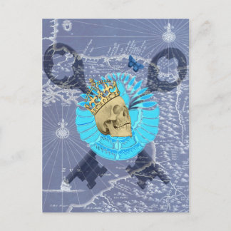 King Skull Postcard