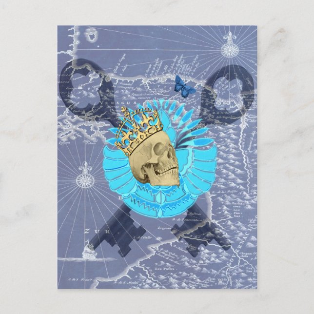 King Skull Postcard (Front)