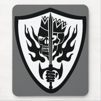 King Skull Shield Mouse Pad
