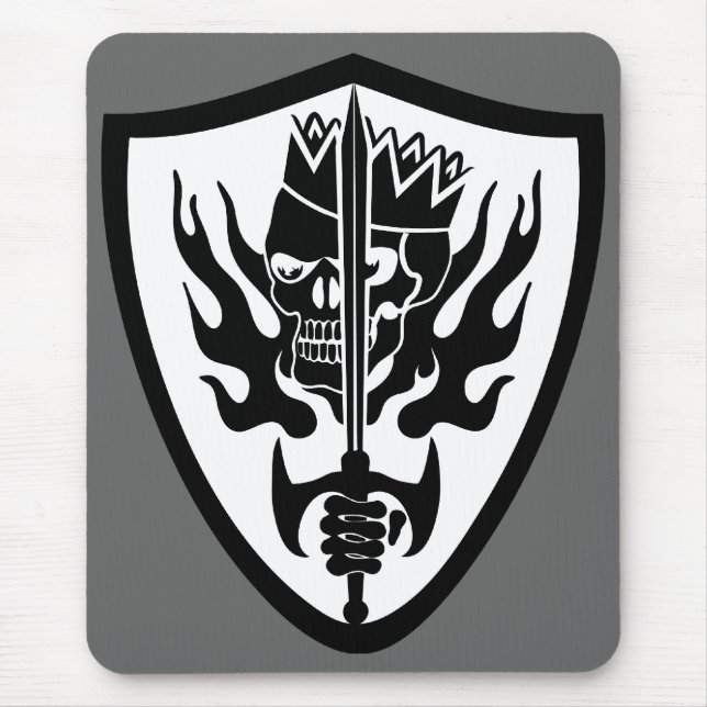 King Skull Shield Mouse Pad (Front)