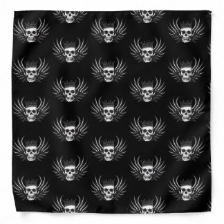 King Skull with Wings Bandana