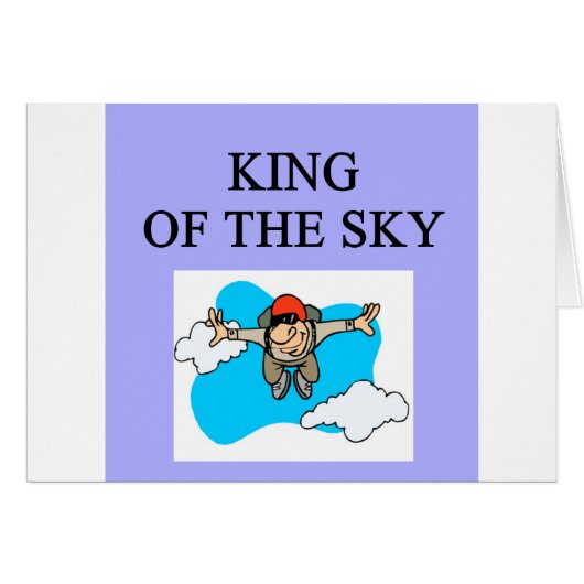 king sky diver skydiving cards (Front Horizontal)