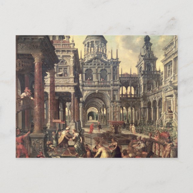 King Solomon and the Queen of Sheba Postcard (Front)