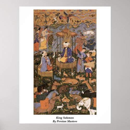 King Solomon By Persian Masters Poster