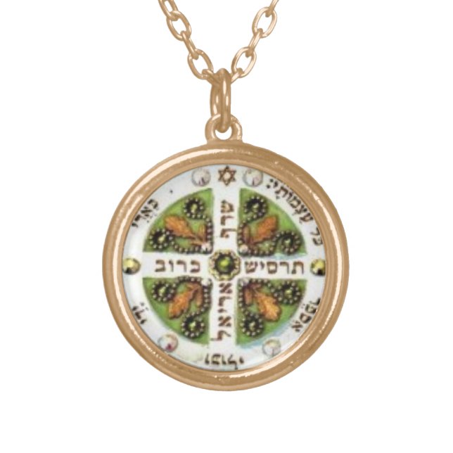 KING SOLOMON HEALTH& PROTECTION AMULET GOLD PLATED NECKLACE (Front)