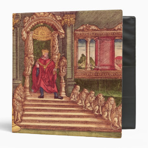 King Solomon on his throne, 1st Edition 3 Ring Binder
