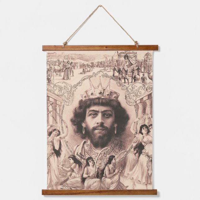 King Solomon Surrounded By Dancing Girls Hanging Tapestry (Front)