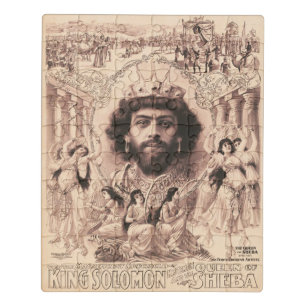 King Solomon Surrounded By Dancing Girls Jigsaw Puzzle