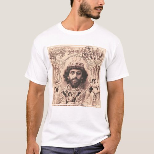 King Solomon Surrounded By Dancing Girls T_Shirt