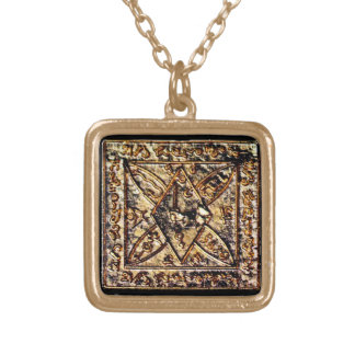 King Solomon's Gold Magick Talisman of Prosperity Plated Necklace