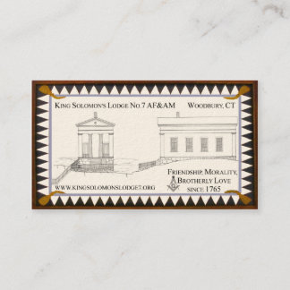 King Solomon's Lodge No.7 Business Cards