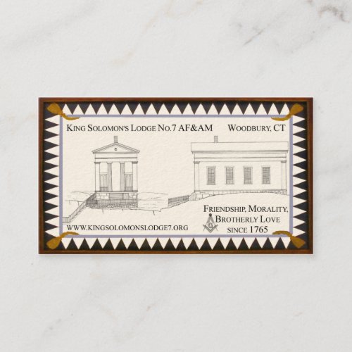 King Solomons Lodge No7 Business Cards