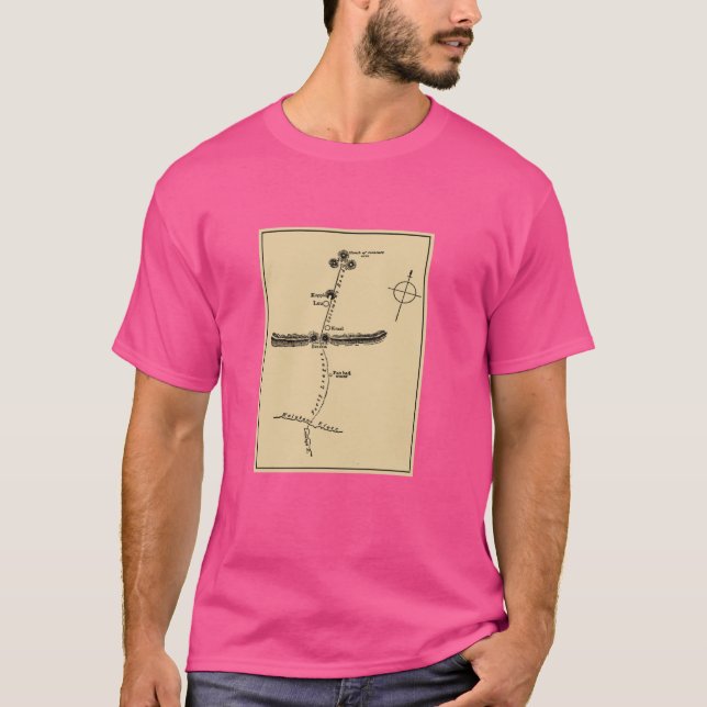 King Solomon's Mine Route Map (1898) T-Shirt (Front)