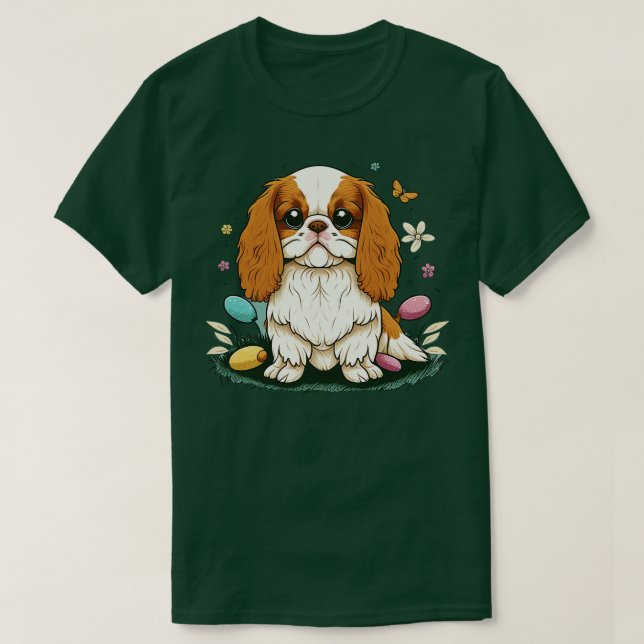 King Spaniel happy easter day 7 T-Shirt (Design Front)