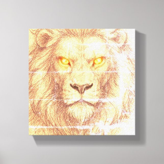 King Sparkle eyes Canvas Print (Front)