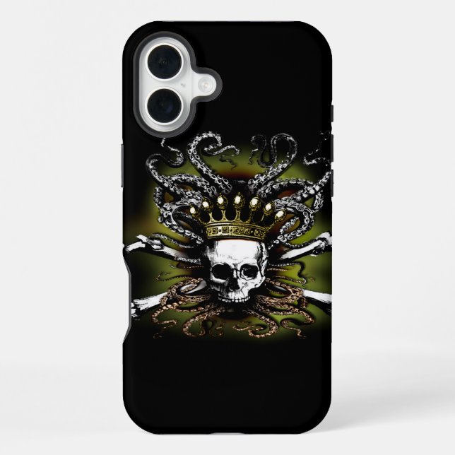 King Squid Skull Iphone Case (Back)