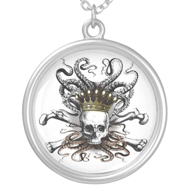 King Squid Skull Necklace (Front)