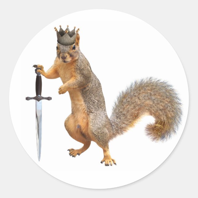 King Squirrel Stickers (Front)