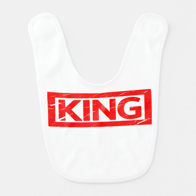 King Stamp Baby Bib (Front)