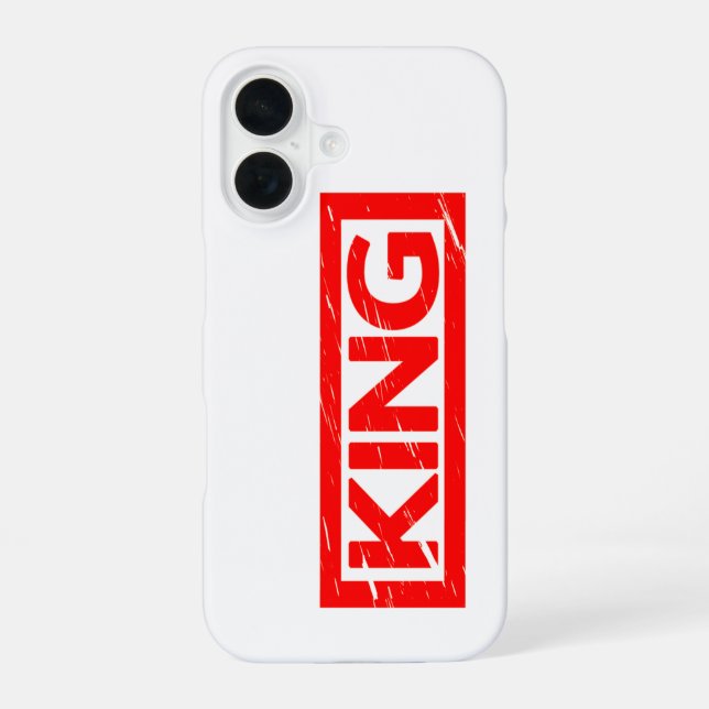 King Stamp Iphone Case (Back)