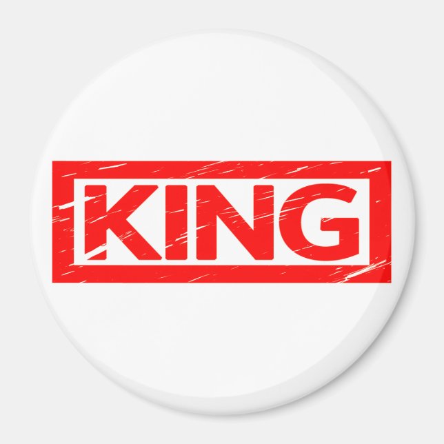 King Stamp Magnet (Front)