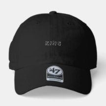 KING Stitched Black-Cap Stylish Men Looking Casual