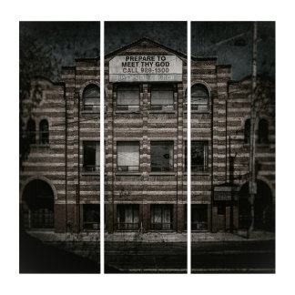 King Street East Methodist Church No 3 Old Film Triptych
