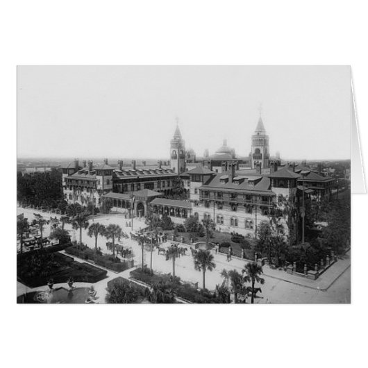 King Street, Ponce de Leon Hotel, St. Augustine Cards (Front Horizontal)
