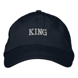KING Super and Gorgeous Embroidered-Hat Handsome Embroidered Baseball Cap