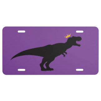 King T-Rex License Plate