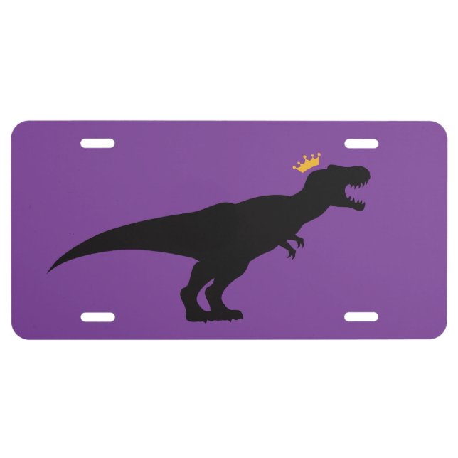 King T-Rex License Plate (Front)