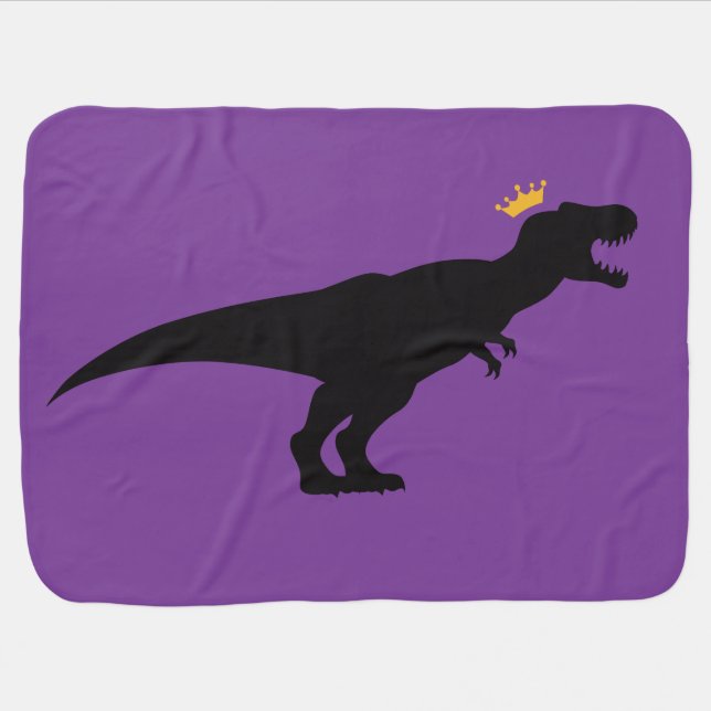 King T-Rex Swaddle Blanket (Horizontal)
