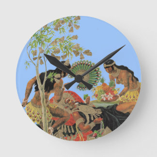 King Tatarrax of Quivira Round Clock