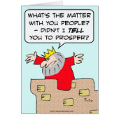 king tell people prosper economics (Front)