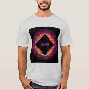 KING Text Ash Color cotton Men Women T-Shirt