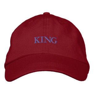 KING Text Color - Grape Handsome-Hat Men Women Man Embroidered Baseball Cap