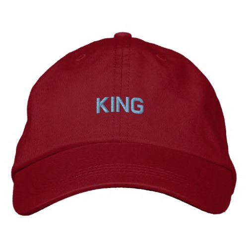 KING Text Cool Text Color _ Sweet Boy_Hat Handsome Embroidered Baseball Cap