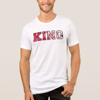 King text graffiti style lettering Tri-Blend shirt