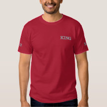 King Text Name Beautiful Maroon.Color Men's