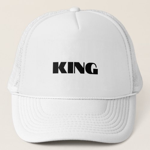 KING Text Name Personalized Custom Caps Hats
