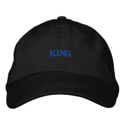 KING Text/Name Personalized Custom Hats &amp; Caps