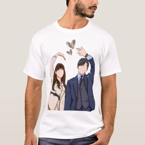 King the Lang couple T_shirt