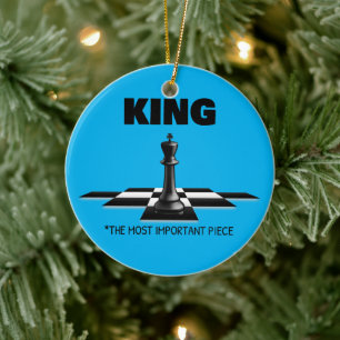 King The Most Important Piece Ceramic Ornament