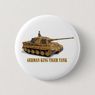KING TIGER PINBACK BUTTON